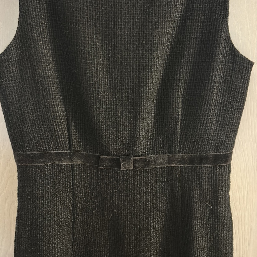 Gap Black Sleeveless Dress Size 1 With Bow